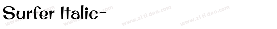 Surfer Italic字体转换